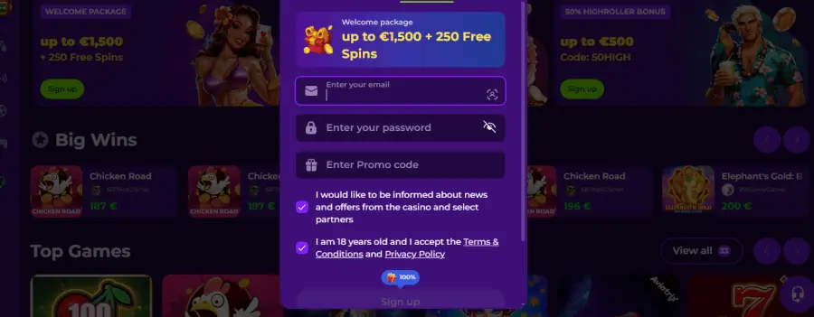 Gambloria application